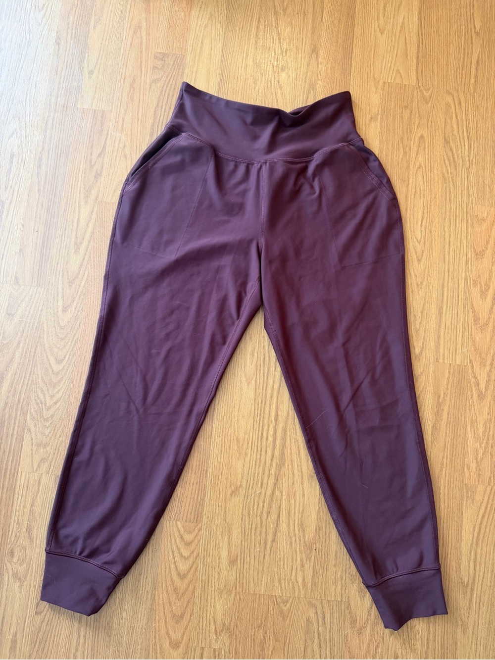 Old Navy Active Burgundy Jogger Pants High Rise Athletic Size M